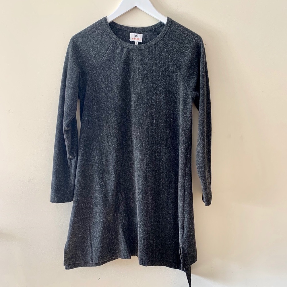 Sundry Asymmetrical Knit Dress